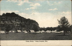 "Camp Scene" Camp Douglas, WI Postcard Postcard 