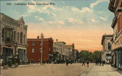Ludington Street Columbus, WI Postcard Postcard Postcard