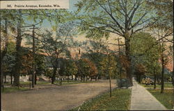 Prairie Avenue Kenosha, WI Postcard Postcard Postcard