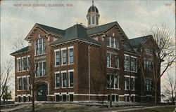 New High School Elkhorn, WI Postcard Postcard Postcard