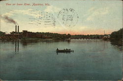 View on lower River Postcard