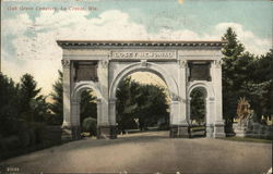 Oak Grove Cemetery Postcard