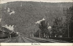View of Railroad Track Postcard
