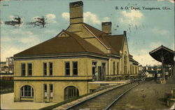 B&O Depot Youngstown, OH Postcard Postcard Postcard