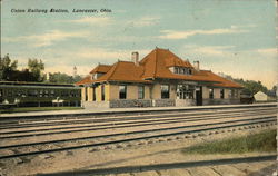 Union Railway Station Lancaster, OH Postcard Postcard 