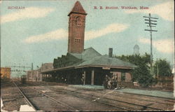 Railroad Station Postcard