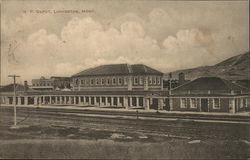 N. P. Depot Livingston, MT Postcard Postcard Postcard