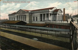 Burlington Station Omaha, NE Postcard Postcard Postcard