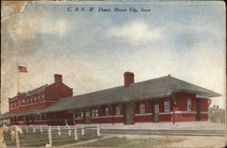 C & NW Depot Mason City, IA Postcard Postcard Postcard