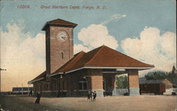 Great Northern Depot Fargo, ND Postcard Postcard Postcard