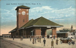 Great Northern Passenger Station Postcard