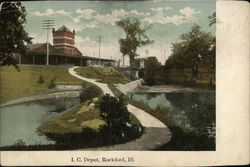 I. C. Depot Rockford, IL Postcard Postcard Postcard