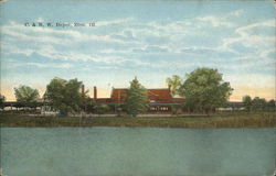 Chicago & North Western Depot Postcard