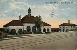 Rock Island Depot Postcard
