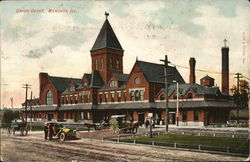 Union Depot Mendota, IL Postcard