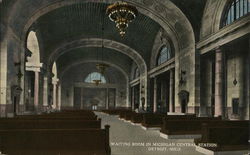 Michigan Central Station - Waiting Room Detroit, MI Postcard Postcard Postcard