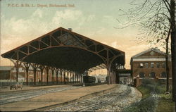 P.C.C. & St. L. Depot Postcard