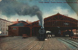 Train Sheds, Union Station Postcard