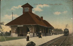 Grand Trunk Depot Flint, MI Postcard Postcard Postcard