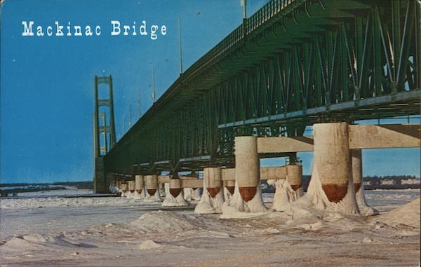 Spanning the Starits of Mackinac Michigan