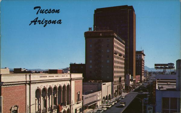 Downtown Tucson, Looking South onto Stone Avenue Arizona