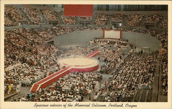 Speacious Interior of the Memorial Coliseum Portland Oregon