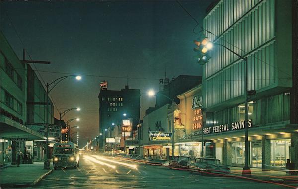 Looking East on Broughton Street Savannah Georgia