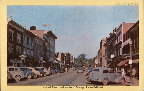 Market Street Looking West Sunbury Pennsylvania