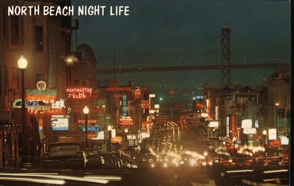 North Beach Night Life San Francisco California