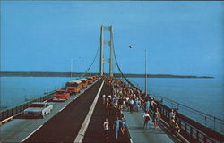 The Mackinac Bridge Saint Ignace, MI Postcard Postcard Postcard