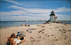 Brant Point Beach Nantucket, MA Postcard Postcard Postcard