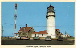 View of Highland Light Cape Cod, MA Postcard Postcard Postcard