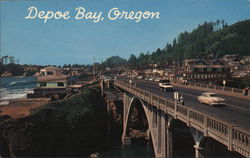 View of Oregon Coast Highway 101 Depoe Bay, OR Postcard Postcard Postcard