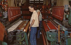 Jacquard Looms, Pendleton Woolen Mills Postcard