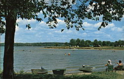 Camping at Pymatuning Lake Jamestown, PA Postcard Postcard Postcard