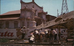 Wash Day at Saigon Refuge Center Postcard