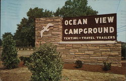 Ocean View Campground New Jersey Postcard Postcard Postcard