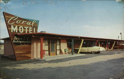 Coral Motel El Paso, TX Postcard Postcard Postcard