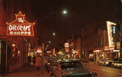 Chinatown at Night Postcard