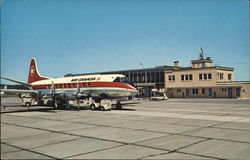 Air Canada Viscount at the Municipal Airport Postcard
