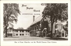 First Baptist Church Jacksonville, IL Postcard Postcard Postcard