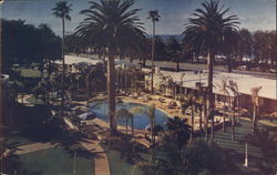Hotel Miramar - Turquoise Pool Santa Monica, CA Postcard Postcard Postcard