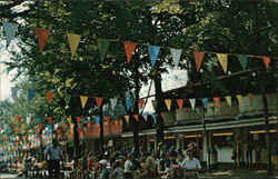 Midway Scene Conneaut Lake Park, PA Postcard Postcard 