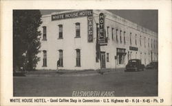 White House Hotel Ellsworth, KS Postcard Postcard Postcard