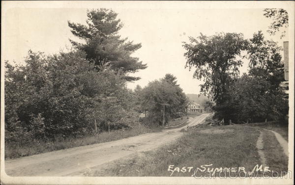 Road Into Town East Sumner Maine