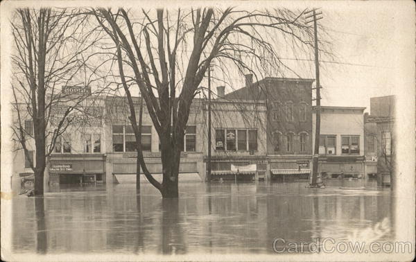 Sandusky Street Flood Scene Delaware Ohio