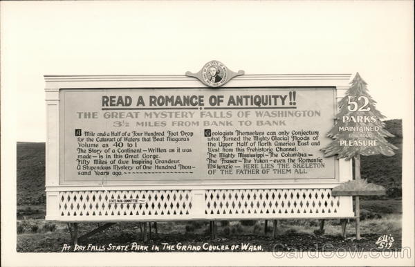 At Dry Falls State Park Coulee City Washington