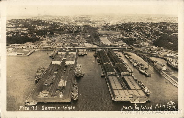 Pier 91 Seattle Washington Wood