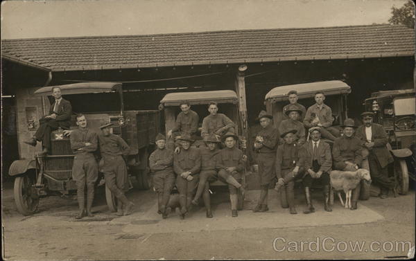 Ambulance Crew and their Rides World War I