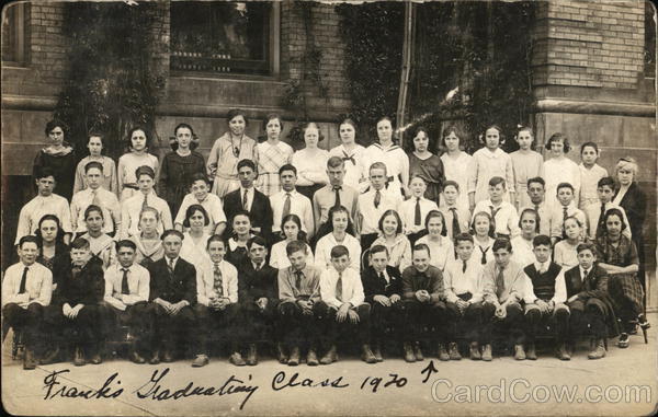 Frank's Graduating Class 1920 School and Class Photos